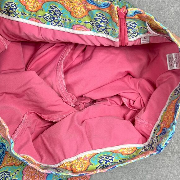 Peter Millar Skirt Womens Size 12 Multicolor Floral Print Golf Tennis Stretch - Picture 10 of 11